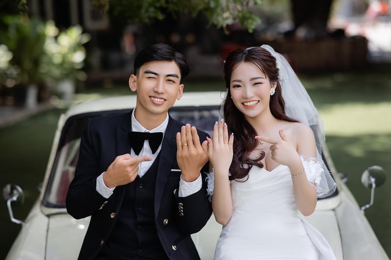 Bride and Groom Dancing